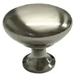 079-1605         Botón Níquel Cepillado 30mm